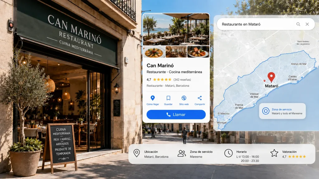 Como aparecer en Google Maps en Mataro